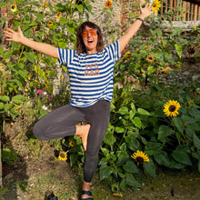 Load image into Gallery viewer, YES BAB organic stripe tee