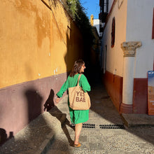 Load image into Gallery viewer, **New!** YES BAB giant caramel canvas bag