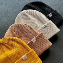 Load image into Gallery viewer, YES BAB narrow rib organic beanie