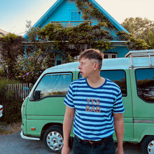 Load image into Gallery viewer, YES BAB organic stripe tee