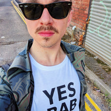 Load image into Gallery viewer, YES BAB white adult tee