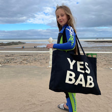 Load image into Gallery viewer, YES BAB giant canvas bag