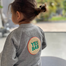 Load image into Gallery viewer, YES BAB organic kids varsity jacket
