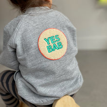 Load image into Gallery viewer, YES BAB organic kids varsity jacket