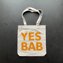 Load image into Gallery viewer, YES BAB recycled canvas tote