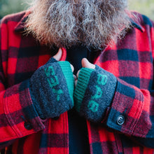 Load image into Gallery viewer, YES BAB Charcoal lambswool mittens