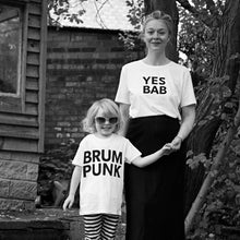 Load image into Gallery viewer, YES BAB white adult tee