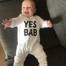 Load image into Gallery viewer, YES BAB organic romper
