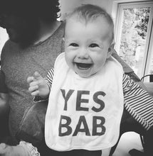 Load image into Gallery viewer, YES BAB organic cotton bib