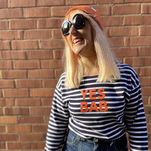 Load image into Gallery viewer, YES BAB long sleeve breton