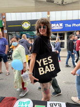 Load image into Gallery viewer, YES BAB giant canvas bag
