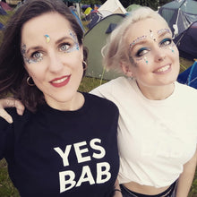 Load image into Gallery viewer, YES BAB black adult tee
