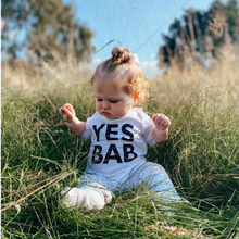 Load image into Gallery viewer, YES BAB organic romper
