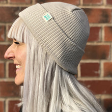 Load image into Gallery viewer, YES BAB narrow rib organic beanie