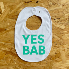 Load image into Gallery viewer, YES BAB organic cotton bib