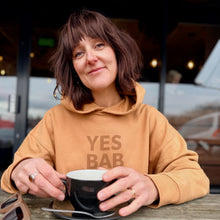 Load image into Gallery viewer, **New!** YES BAB organic caramel hoodie
