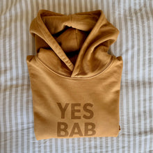 Load image into Gallery viewer, **New!** YES BAB organic caramel hoodie