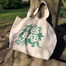 Load image into Gallery viewer, *New!* YES BAB giant botanical canvas bag