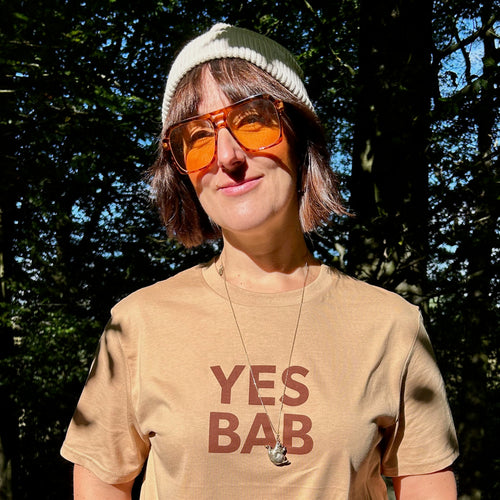 YES BAB caramel adult tee