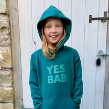Load image into Gallery viewer, YES BAB organic kids hoodie