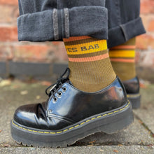Load image into Gallery viewer, *New!* YES BAB olive sports sock