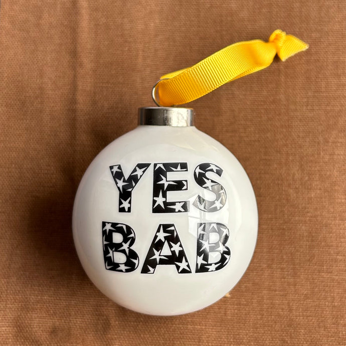 *New!* YES BAB 2025 ceramic bauble