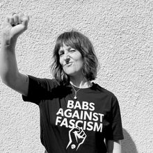 Load image into Gallery viewer, **New!** BABS AGAINST FASCISM adult tee