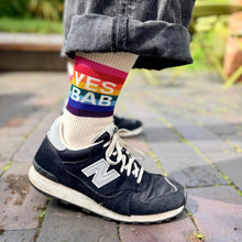 Load image into Gallery viewer, *New!* YES BAB rainbow socks