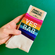 Load image into Gallery viewer, *New!* YES BAB rainbow socks