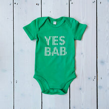 Load image into Gallery viewer, YES BAB stripe babygrow