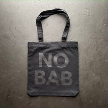 Load image into Gallery viewer, NO BAB recycled canvas tote