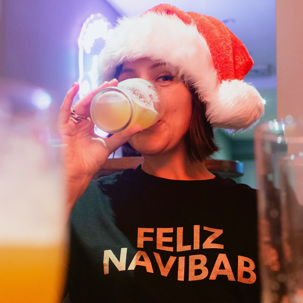 FELIZ NAVIBAB organic glitter tee