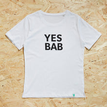 Load image into Gallery viewer, YES BAB adult tee