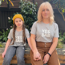 Load image into Gallery viewer, YES BAB organic marl kids tee