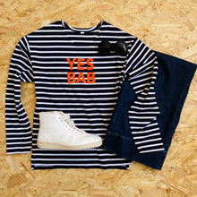 Load image into Gallery viewer, YES BAB long sleeve breton