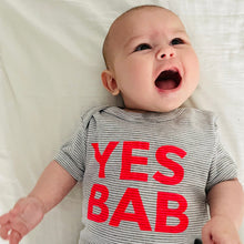 Load image into Gallery viewer, YES BAB shortie stripe romper