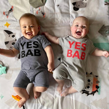 Load image into Gallery viewer, YES BAB shortie stripe romper