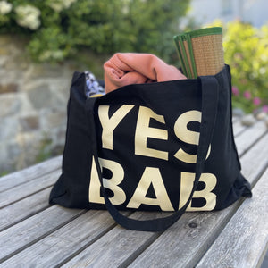YES BAB giant canvas bag