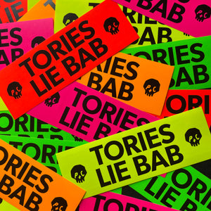 TORIES LIE BAB fluoro sticker pack