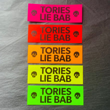 Load image into Gallery viewer, TORIES LIE BAB fluoro sticker pack