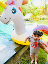 Load image into Gallery viewer, YES BAB shortie stripe romper